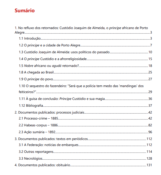 sumario livro rodrigo