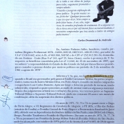 Depoimento pessoal de Antônio Pinheiro Salles, anexo ao Processo de Indenização. Pg. 1