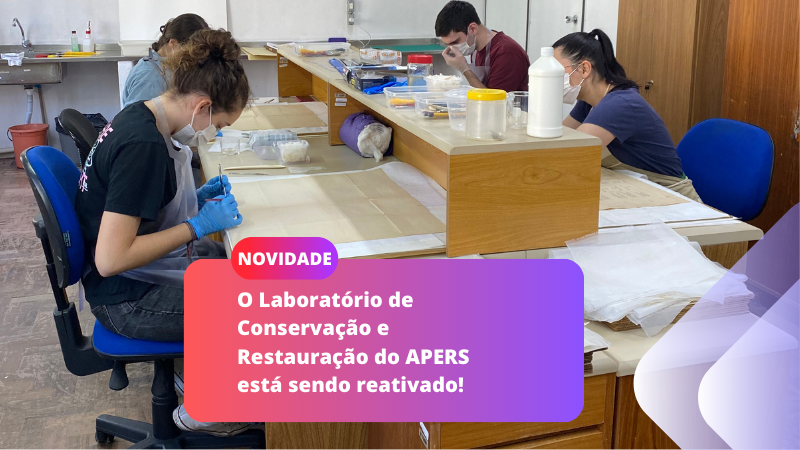 Equipe do Laboratório de Conservação do APERS