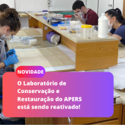 Equipe do Laboratório de Conservação do APERS